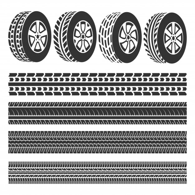 Tire Tracks Vector Free Download 626x626 Tire Tracks Vector Free Download