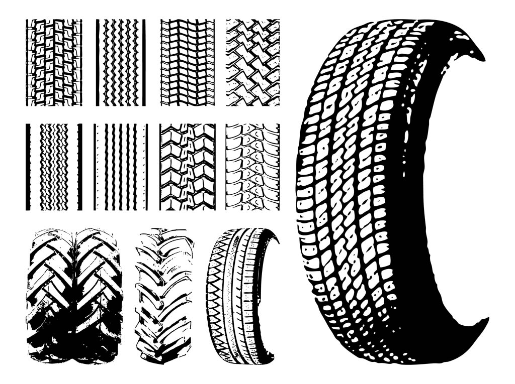 Tires And Tire Prints Vector Art Graphics 1024x765 Tires And Tire Prints Vector Art Graphics
