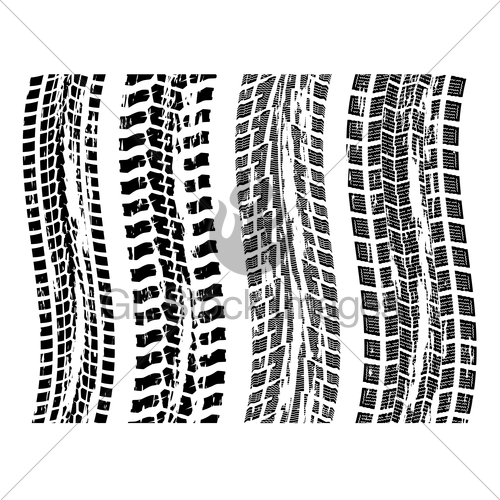 Vector Set Of Grungy Tire Tread Prints Gl Stock Images 500x500 Vector Set Of Grungy Tire Tread Prints Gl Stock Images