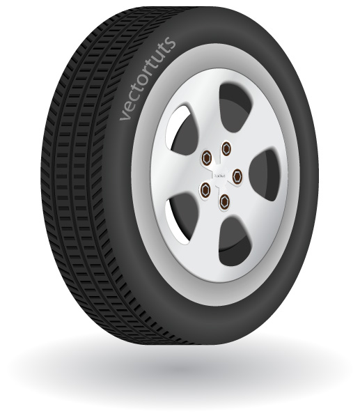 How To Make A Detailed Vector Tire In Illustrator 517x600 How To Make A Detailed Vector Tire In Illustrator