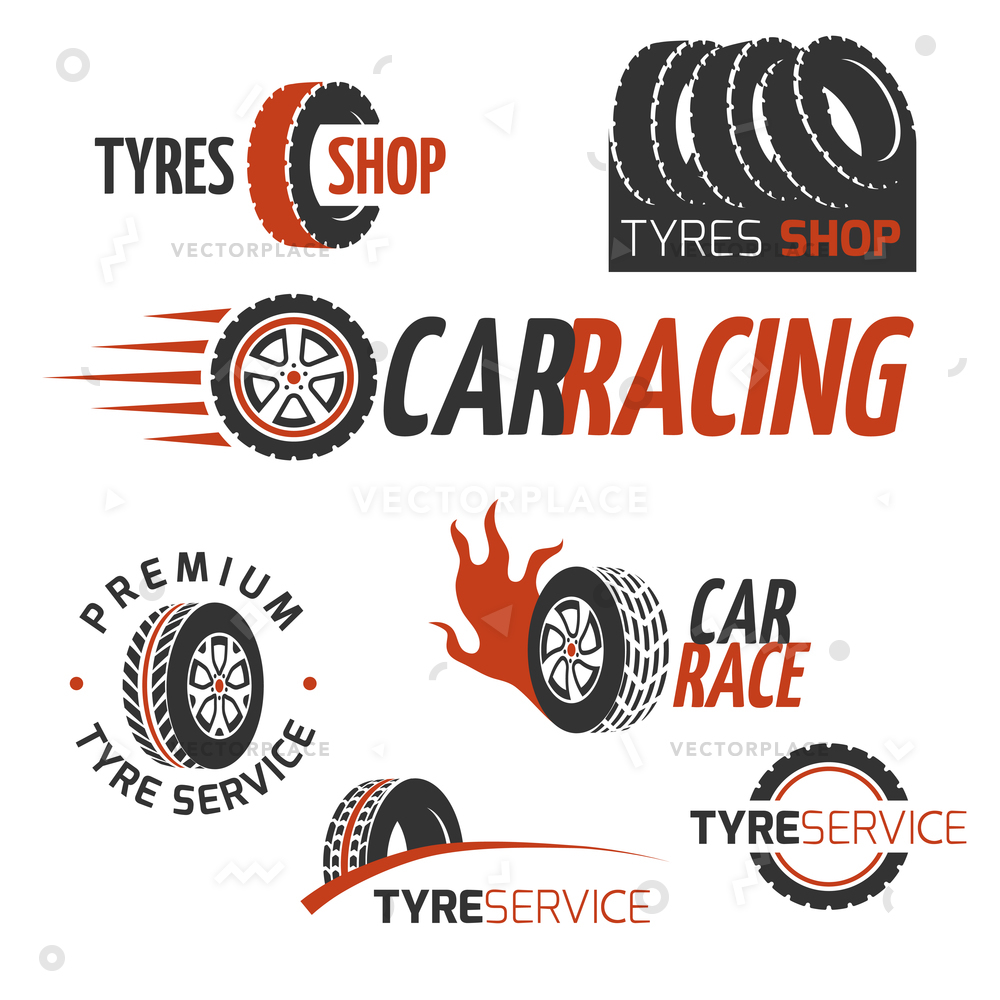 Automobile Rubber Tire Shop Car Wheel Vector Illustration 1000x1000 Automobile Rubber Tire Shop Car Wheel Vector Illustration