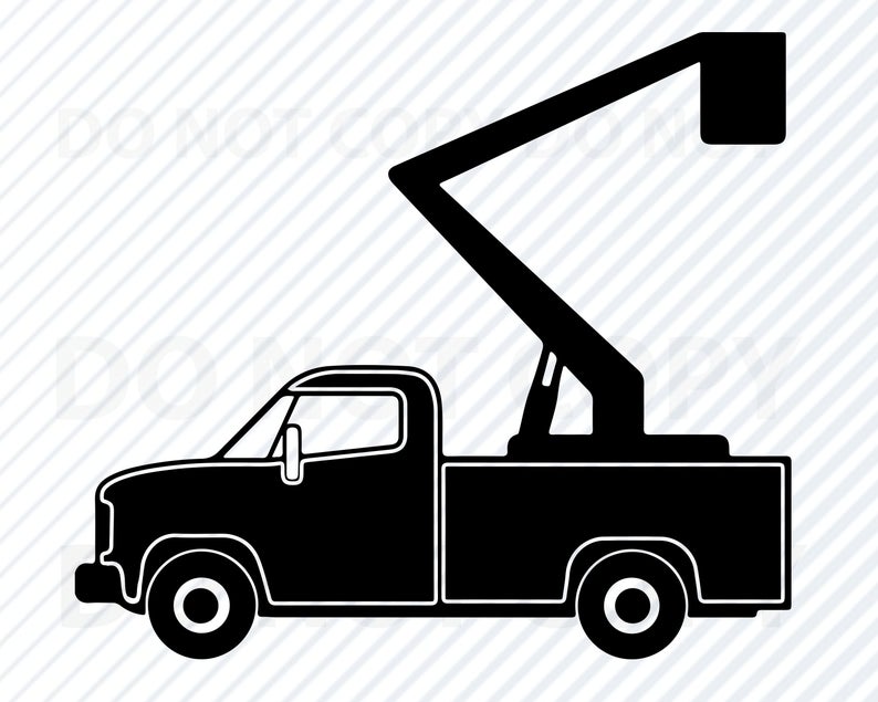 Lift Truck Bucket Truck Vector Images Silhouette Etsy 794x635 Lift Truck Bucket Truck Vector Images Silhouette Etsy