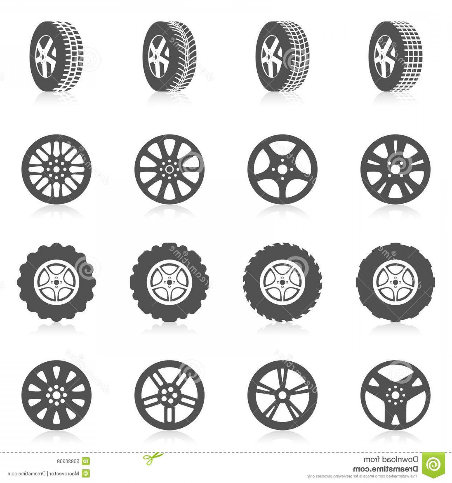Stock Illustration Tire Icon Set Car Auto Montage Service Black 1560x1668 Stock Illustration Tire Icon Set Car Auto Montage Service Black