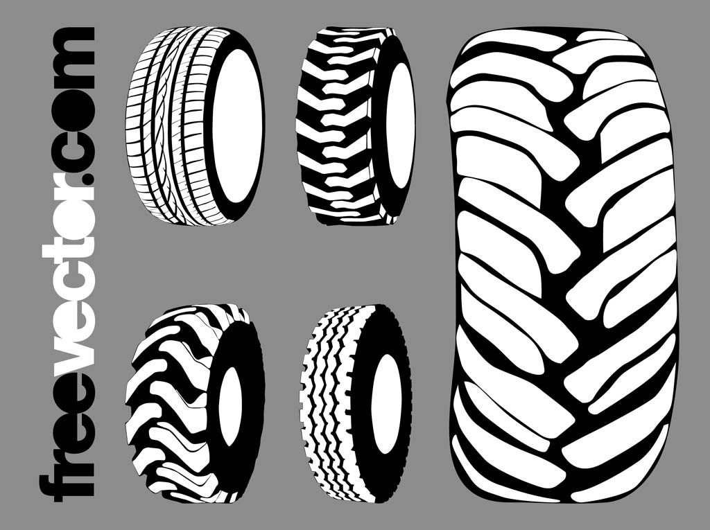 Tires Graphics Set Vector Art Graphics 1024x765 Tires Graphics Set Vector Art Graphics