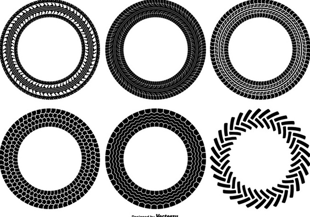 632x443 Round Tire Track Shapes Free Vector Download Cannypic