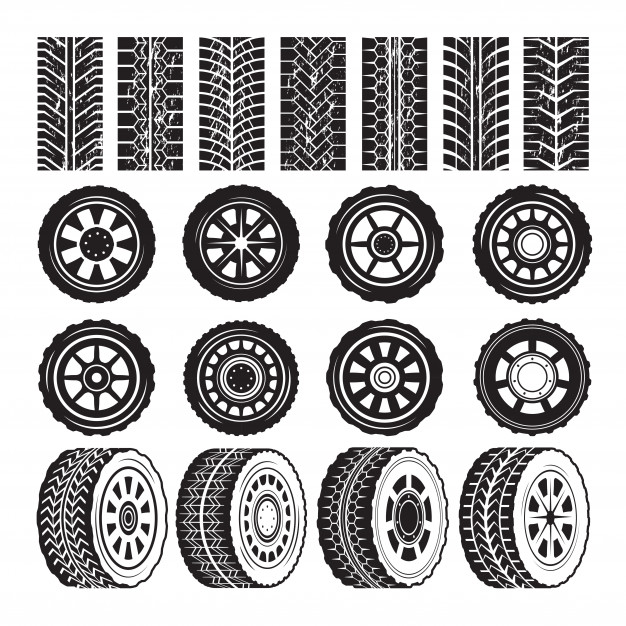 626x626 Tire Tracks Vector Free Download