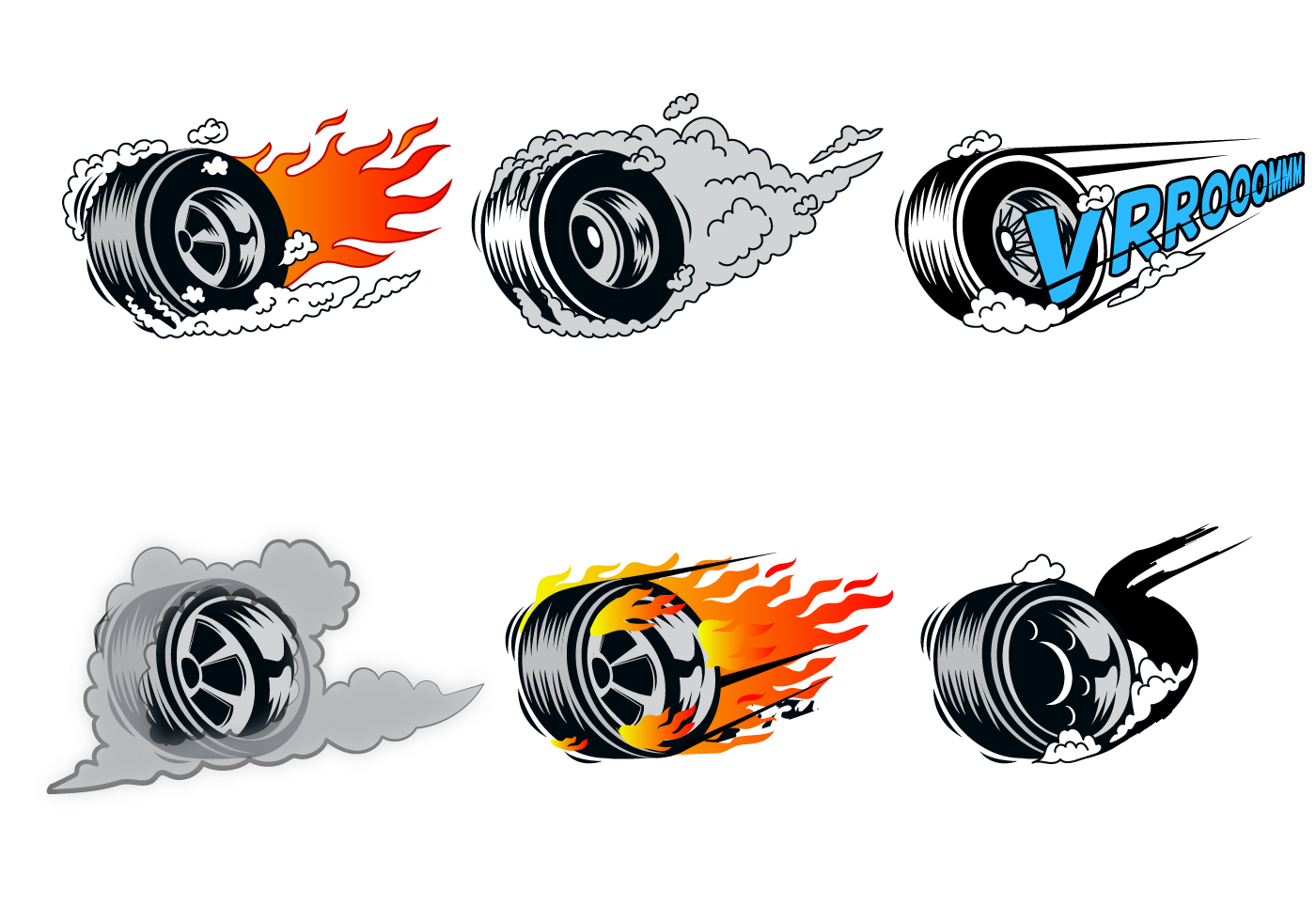 1400x980 Wheel Free Vector Art