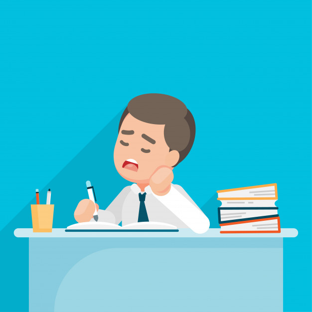 626x626 Tired Businessman Feel Depressed And Bored With Paperwork