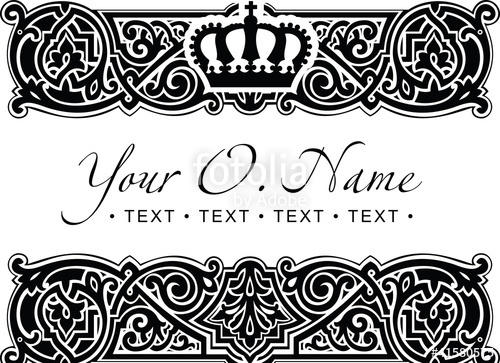 500x363 Vector Small Title Frame And Pattern Stock Image And Royalty Free