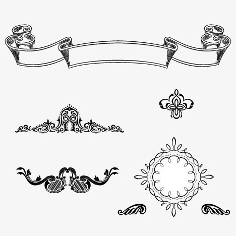 468x468 Frame,decorative Title,continental,lace,title Vector,frame Vector