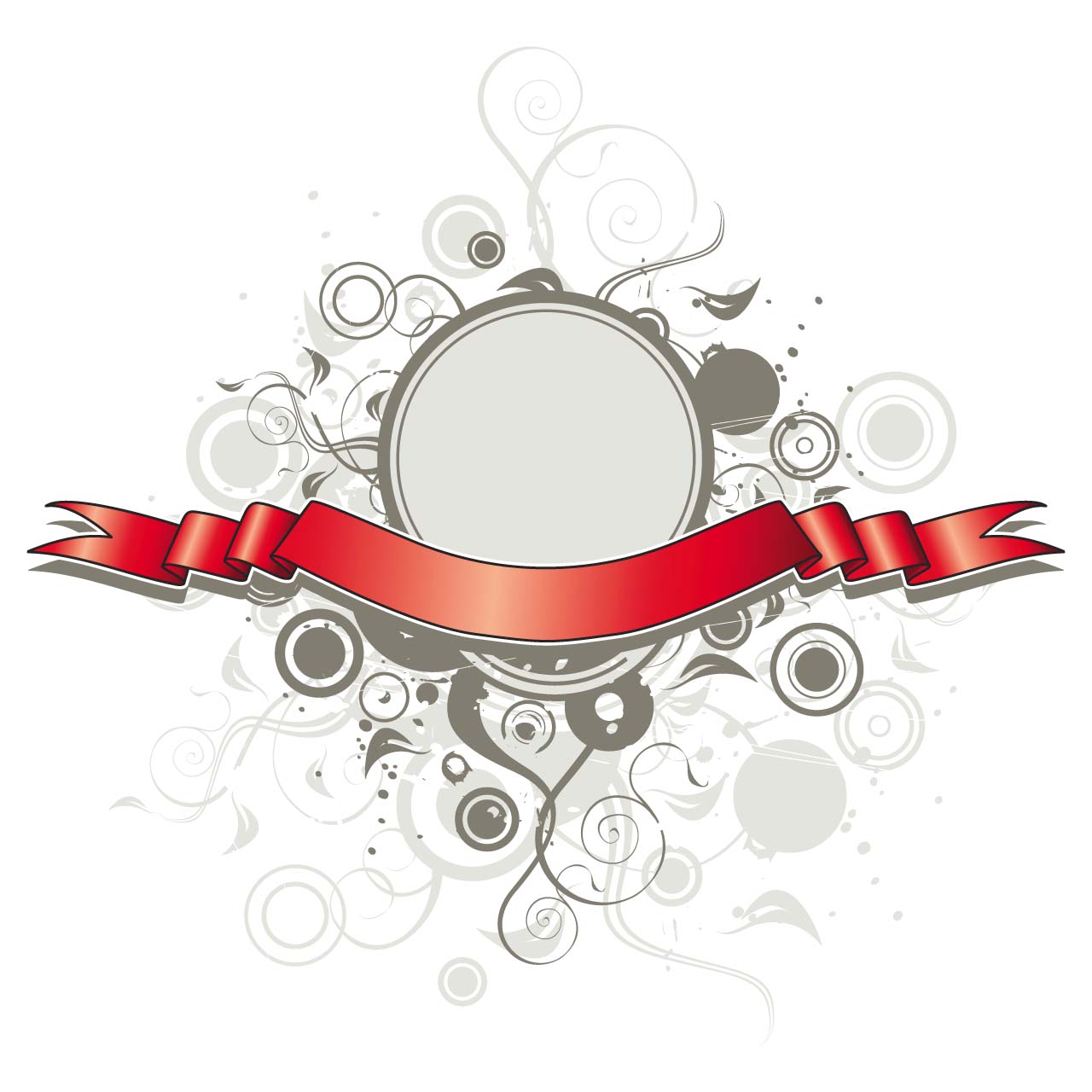 1280x1280 Red Title Ribbon Vector Free Download