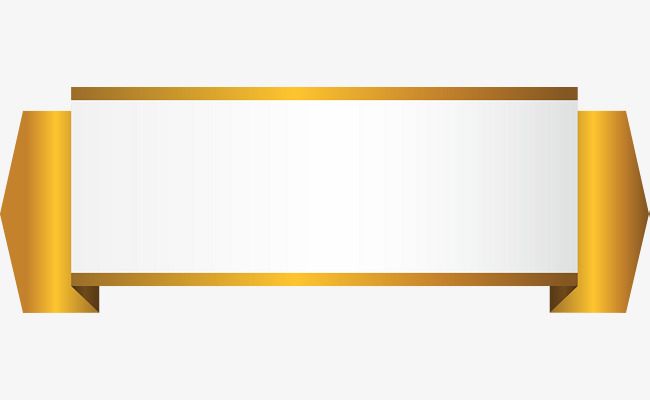 650x400 Golden Title Vector, Ribbon, Label, Retro Png And Vector