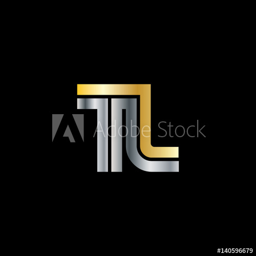 500x500 Initial Letter Tl Linked Design Logo