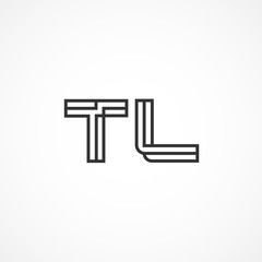 240x240 Initial Letter Tl Logo Vector Design Techlligent Logo Vector