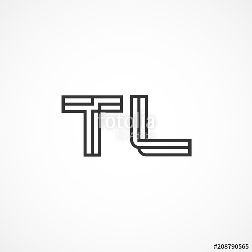 500x500 Initial Letter Tl Logo Vector Design Stock Image And Royalty Free