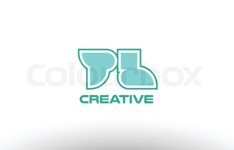 800x514 Joint Joined Letter Combination Green Stock Vector Colourbox