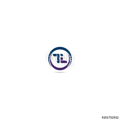 500x500 Letter Tl Logo Icon Design Template Elements Stock Image
