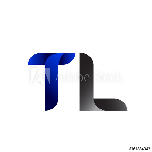 500x500 Modern Simple Initial Logo Vector Blue Grey Tl