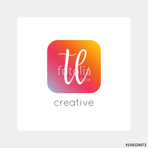 500x500 Tl Logo, Vector Useful As Branding, App Icon, Alphabet