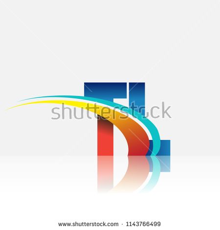 450x470 Initial Letter Tl Logotype Company Name Colored Red And Blue