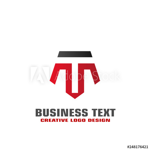 500x500 T Letter Logo Vector Design, Initial Letter Tm Graphic Logo
