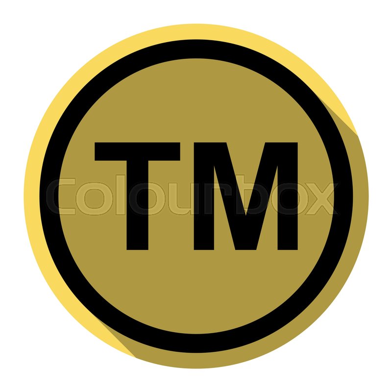800x800 Trade Mark Sign Vector Flat Black Stock Vector Colourbox
