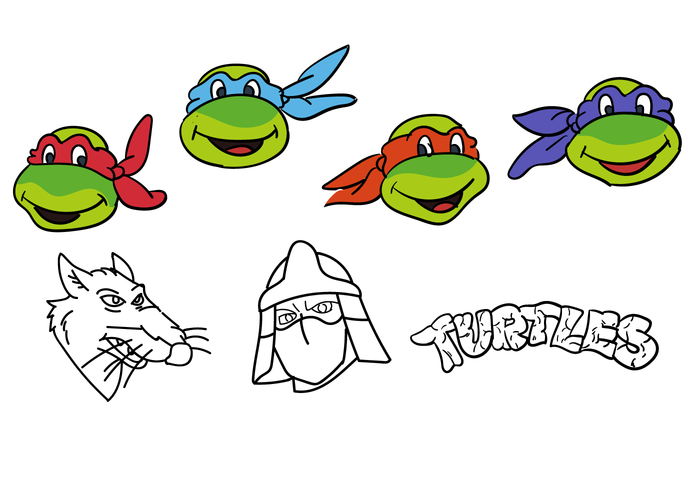 Simple Ninja Turtles Vectors 700x490 Simple Ninja Turtles Vectors