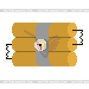 300x300 Dynamite Sticks Pixel Art And Clock Tnt