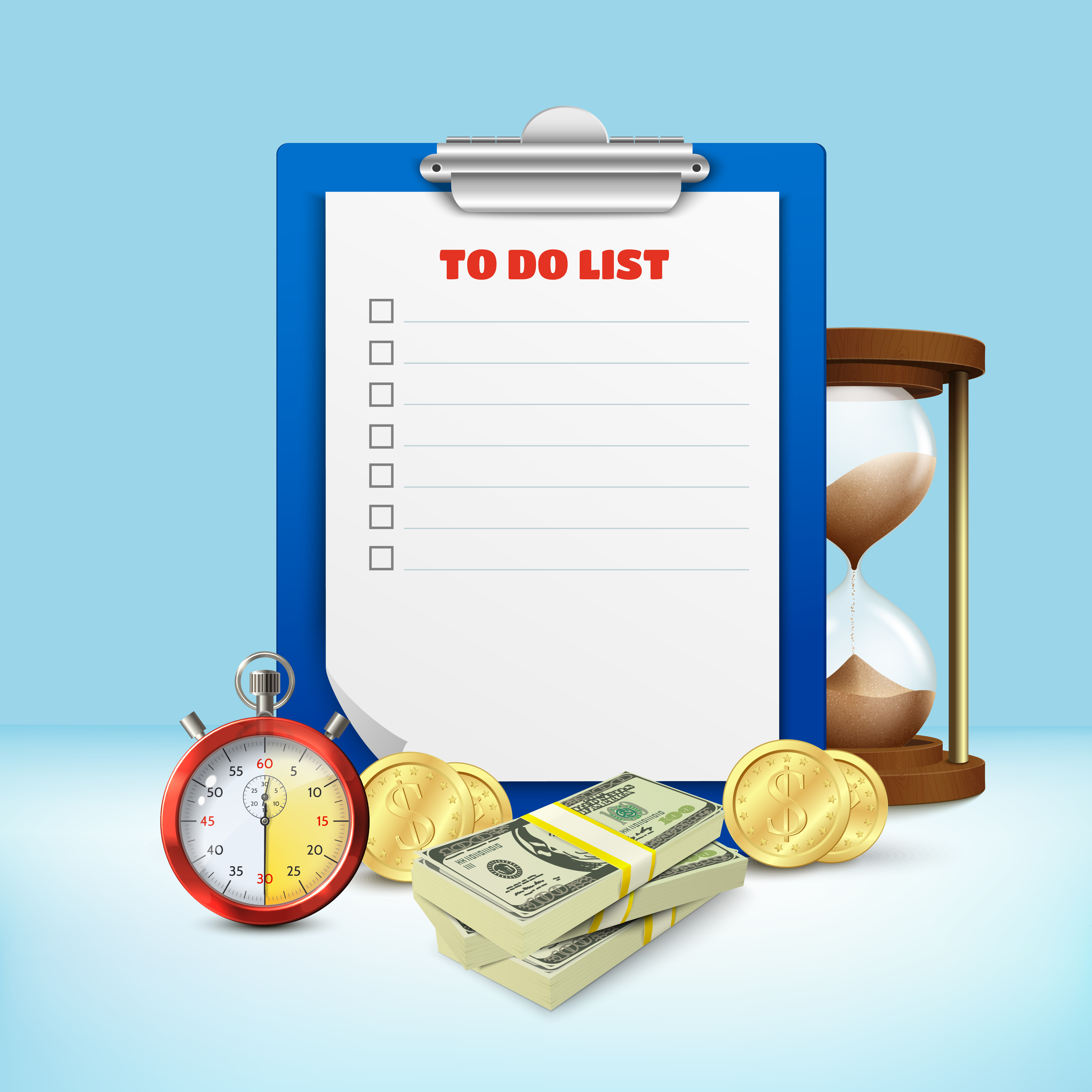 4500x4500 To Do List Free Vector Art