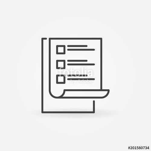 500x500 To Do List Vector Modern Simple Icon Checklist Symbol Stock