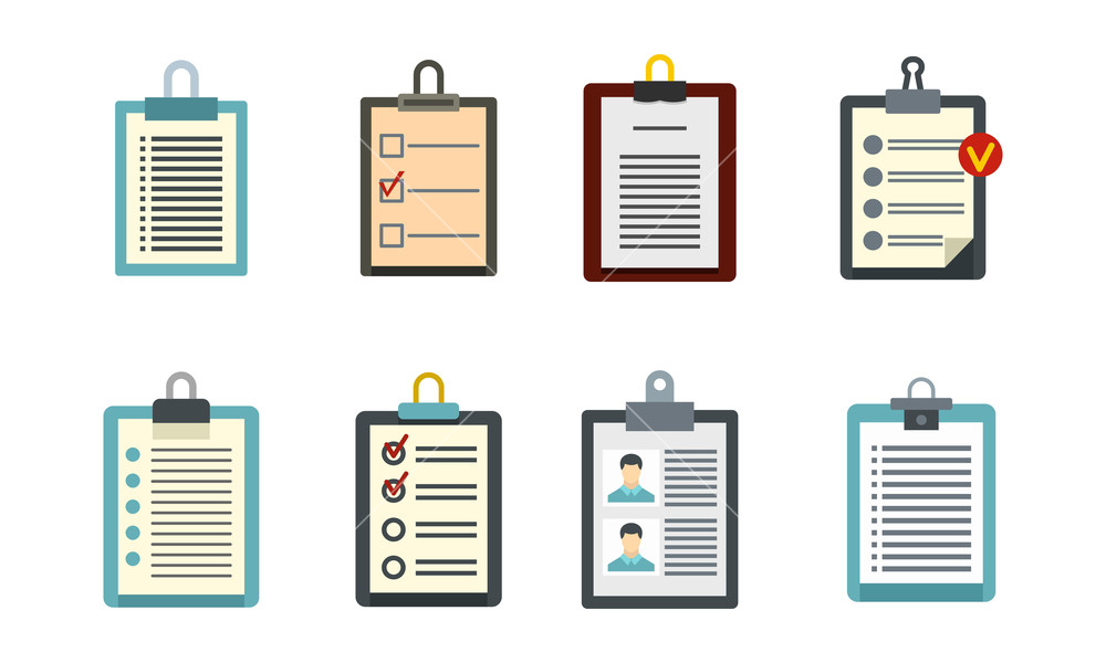 1000x600 To Do List Icon Set Flat Set Of To Do List Vector Icons For Web