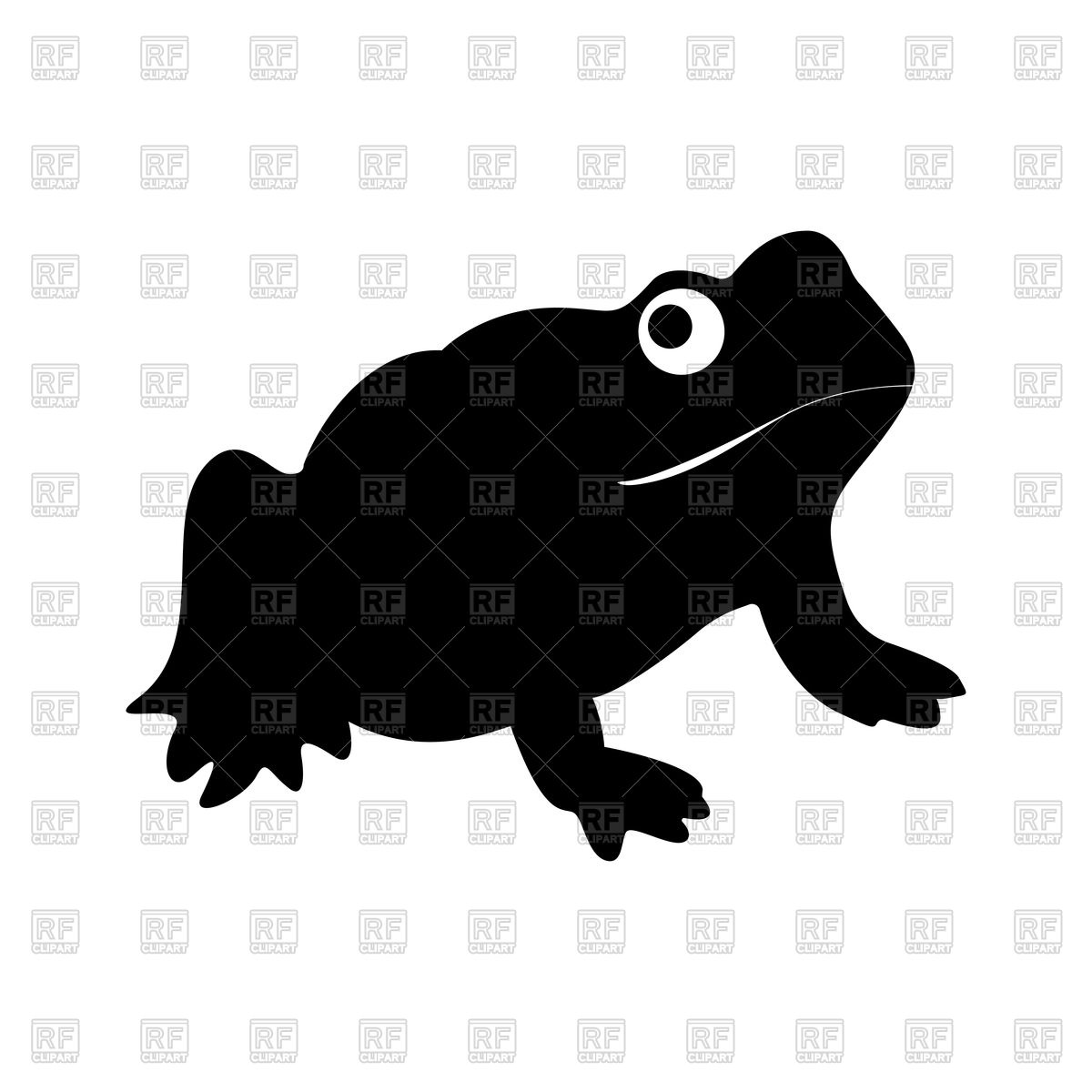 1200x1200 Frog Black Icon On White Background