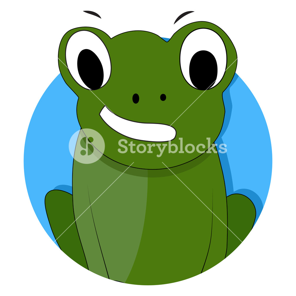 1000x1000 Green Frog Icon App Vector Frog Isolated, Toad Cartoon