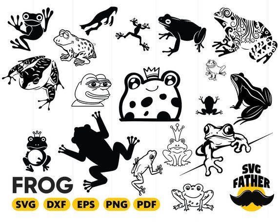 570x456 Frog Frog Clipart, Frog Silhouette, Frog Vector, Frog Stencil