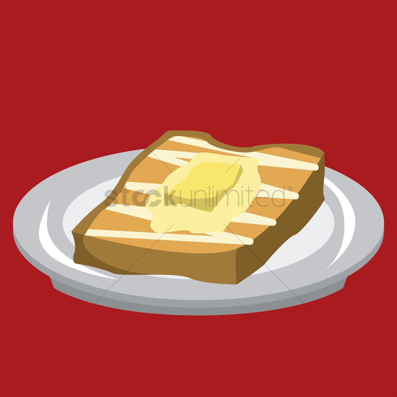 1300x1300 Hong Kong Style French Toast Vector Image