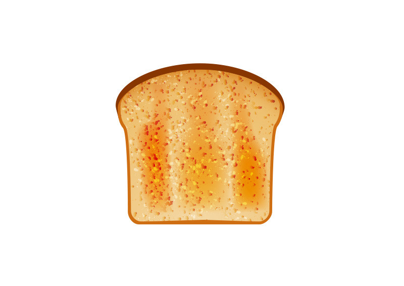 800x566 Toast Vector Illustration