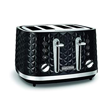 355x355 Morphy Richards Vector Slice Toaster Black Four Slice