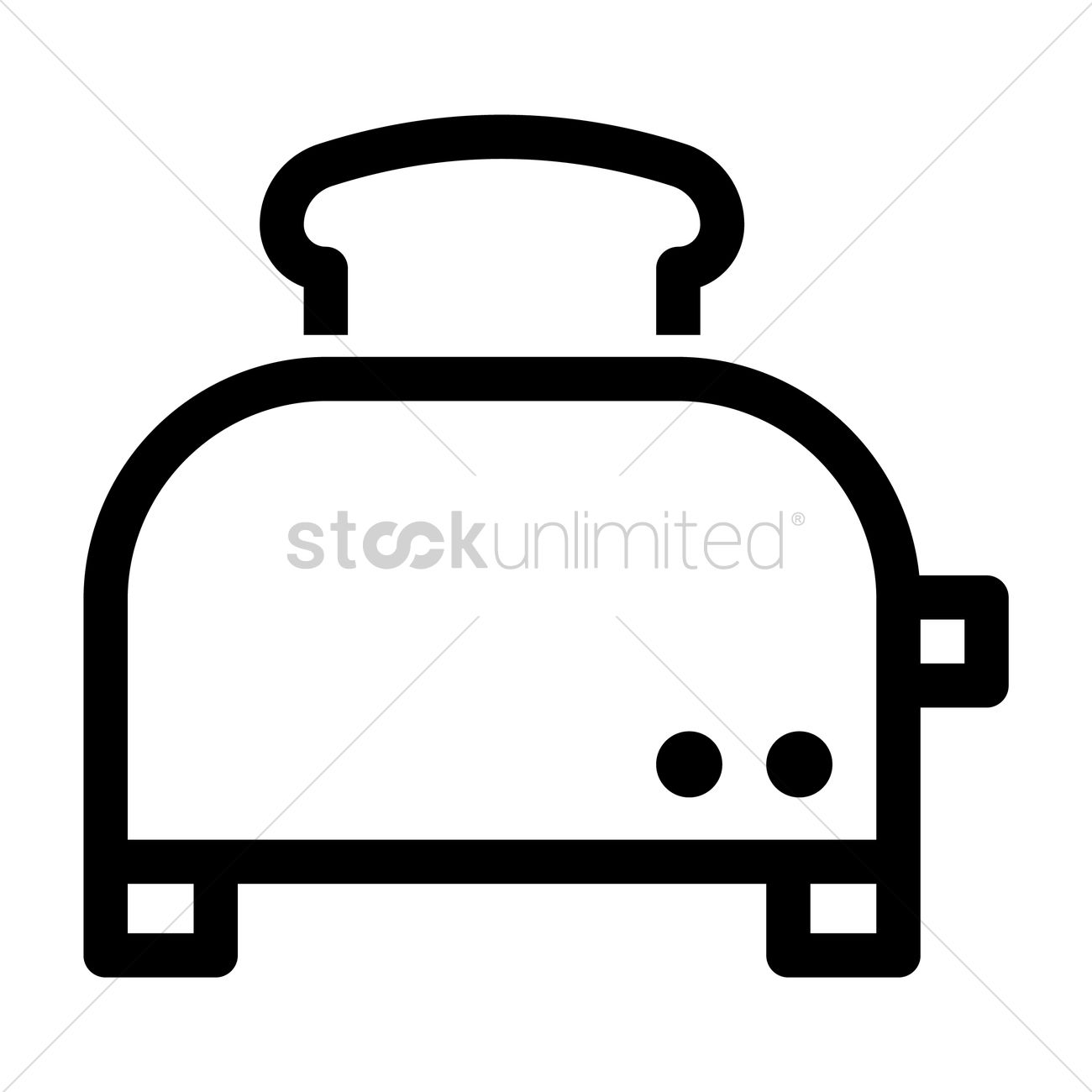 1300x1300 Toaster Vector Image