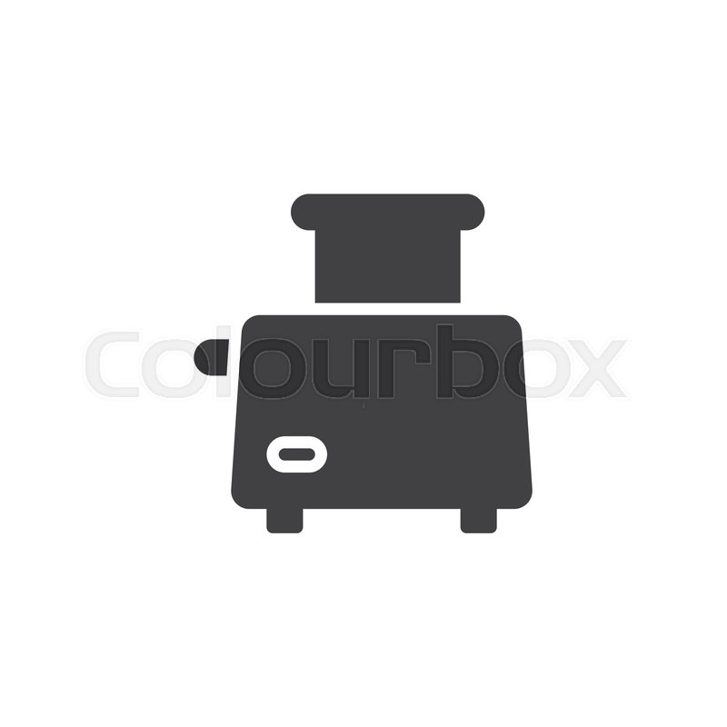 800x800 Toaster Vector Icon Filled Flat Sign Stock Vector Colourbox