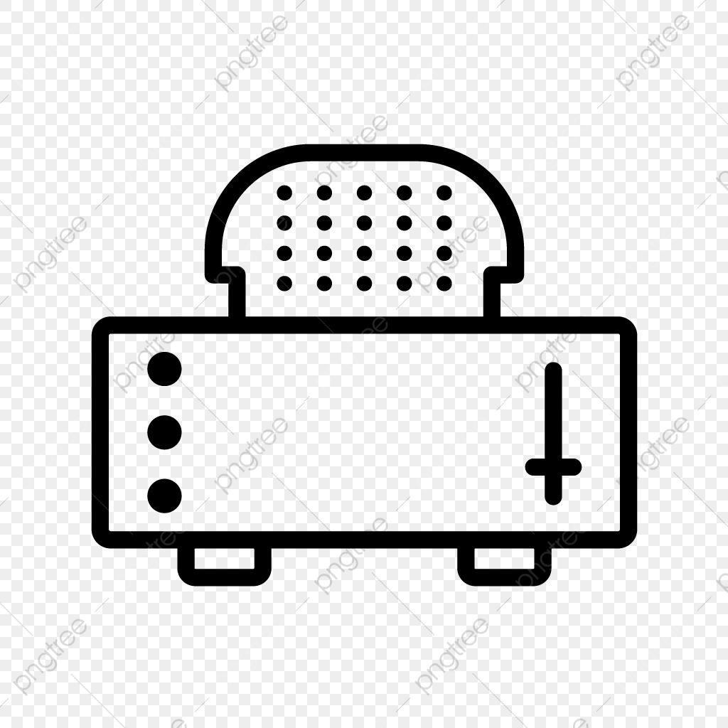 1024x1024 Vector Slice Toaster Icon, Slice Toaster, Toast, Machine Png