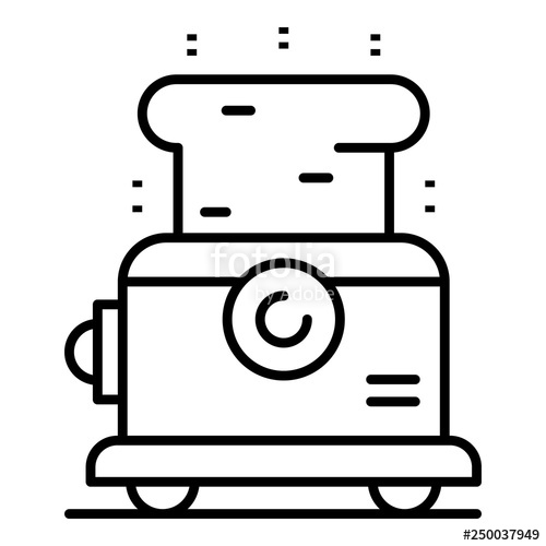 500x500 Metal Toaster Icon Outline Metal Toaster Vector Icon For Web