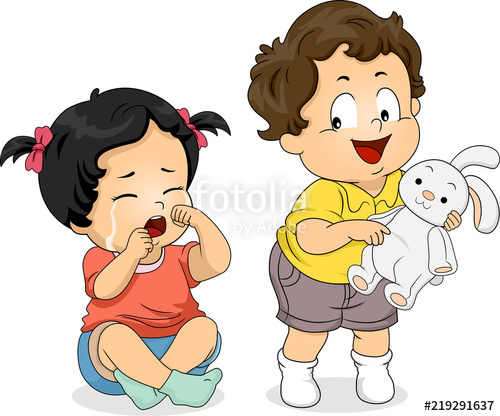 Kids Toddler Cry Not Share Toy Illustration Stock Image 500x416 Kids Toddler Cry Not Share Toy Illustration Stock Image