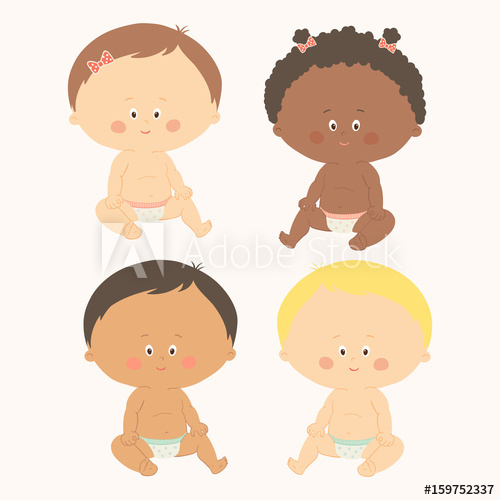 Multi Ethnic Set Of Four Babies Sitting Toddler Girls And Boys 500x500 Multi Ethnic Set Of Four Babies Sitting Toddler Girls And Boys