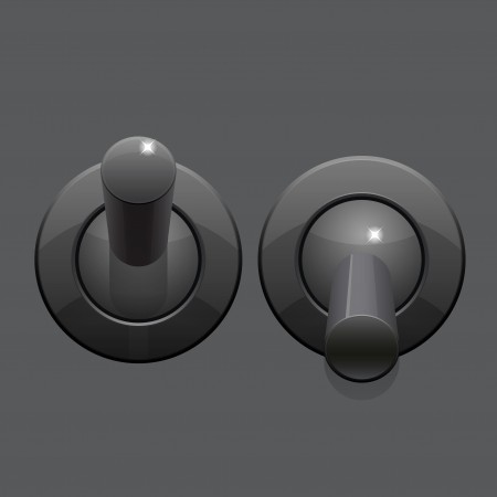 450x450 Cool Realistic Toggle Switch Grey Color Vector Royalty Free