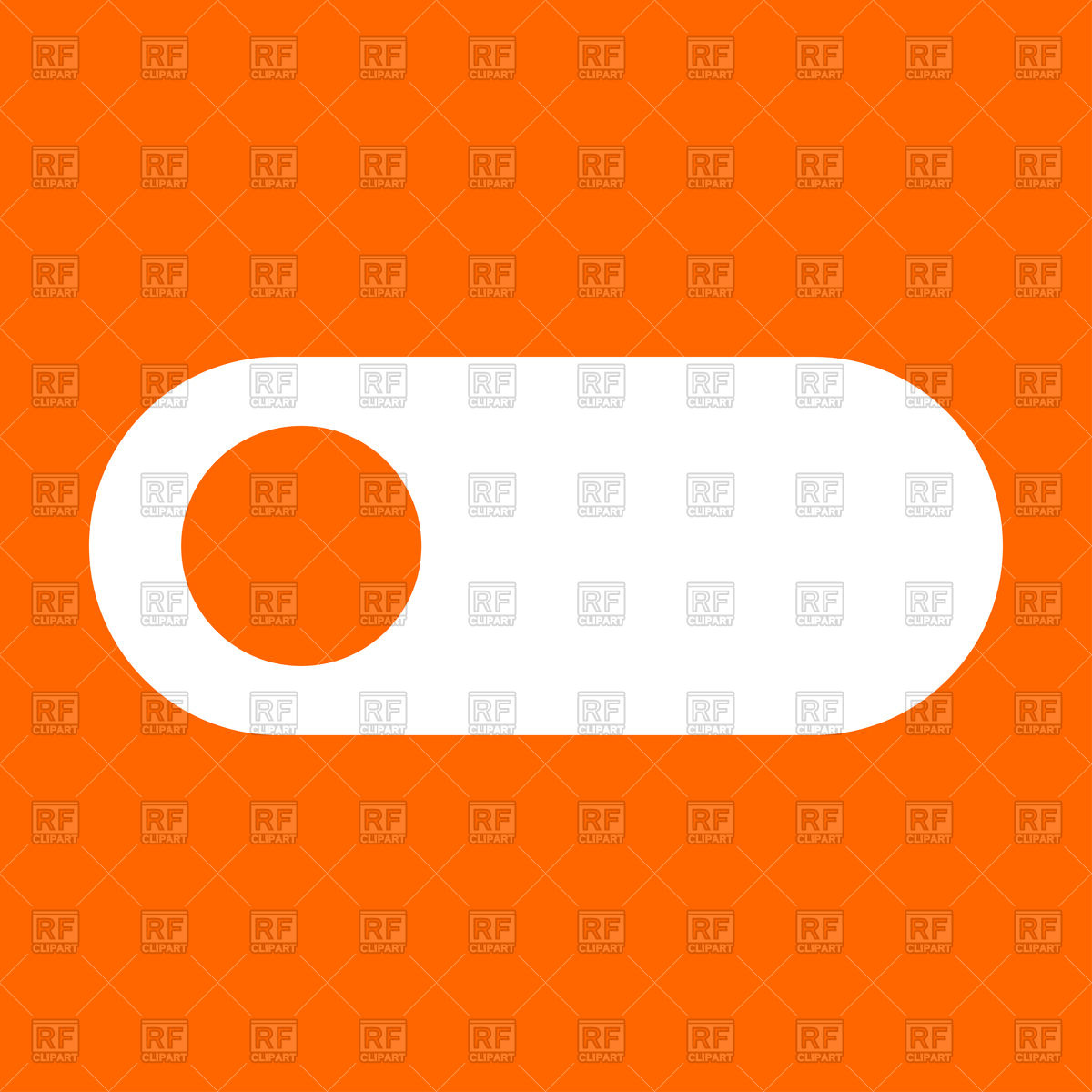 1200x1200 Toggle Switch On Orange Background Vector Image Of Icons