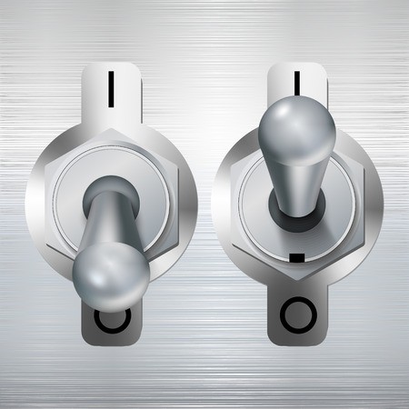 450x450 Metal Toggle Switch Vector Illustration Royalty Free Vector