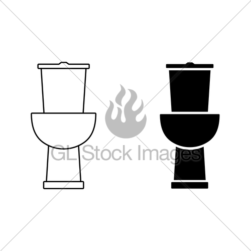 Toilet Icon Vector Illustration Gl Stock Images 500x500 Toilet Icon Vector Illustration Gl Stock Images