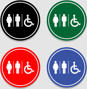 Toilet Signs Vector Free Vector Download 363x368 Toilet Signs Vector Free Vector Download