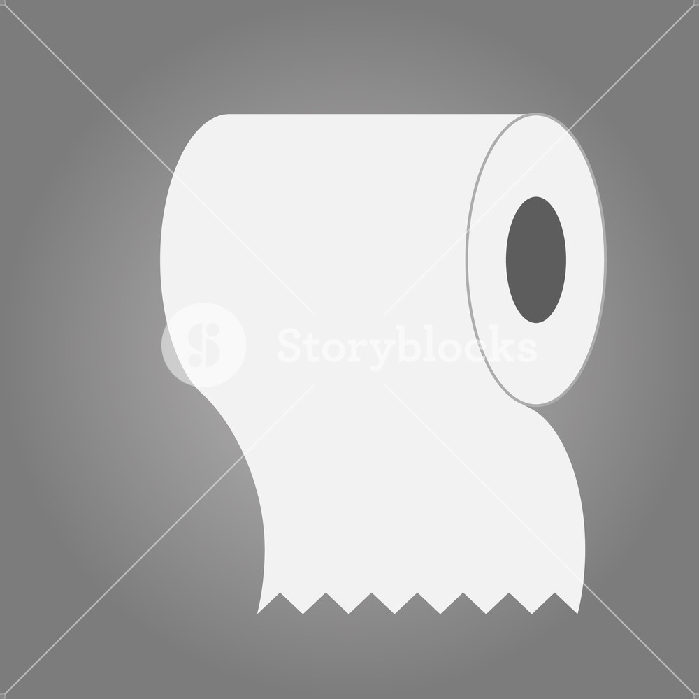 1000x1000 Toilet Paper Vector Illustration Toilet Paper Flat Icon