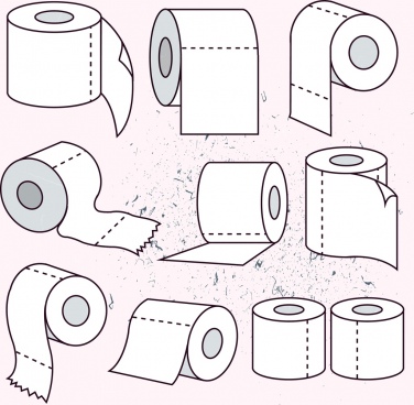376x368 Toilet Paper Free Vector Download